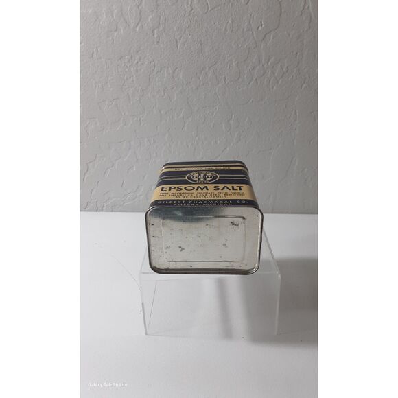 Gilbert Pharmacal Purity Brand Epsom Salt Tin with the Salt ~Vintage~ - Picture 4 of 7